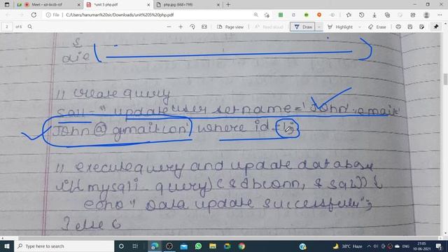 entering and updating data in phpexecuting multiple query in phpmultiple statements in mysqlsq