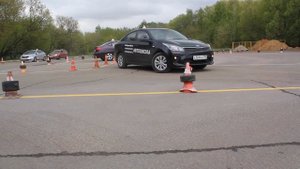 Заезд в гараж задним ходом, автошкола на Выхино "Лучший водитель"