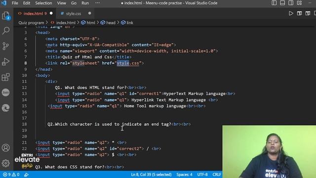 JavaScript Project | Quiz App Creation | Episode 2 | Full Stack Web Development in Tamil
