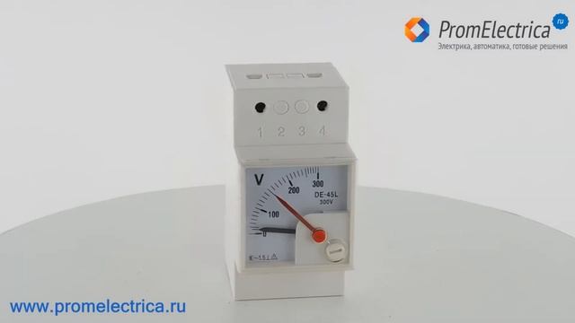 DE-45L / SFC-45 Стрелочный вольтметр на дин-рейку 220-380 Вольт смотреть онлайн