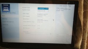 TOSHIBA Satellite bios and boot menu