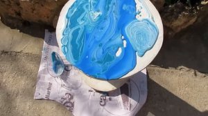 Fluid Art - жидкий акрил делаем мебель! новая жизнь старым вещам! дизайн, декор жидкий акрил секрет