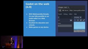 Juan Linietsky: The State of Godot | GDC 2019, at GitHub HQ