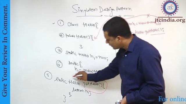 Singleton design Pattern in  Java  Part-1 By Som Sir
