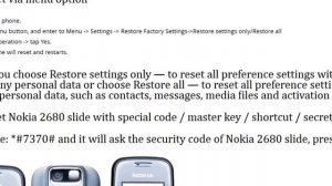 ☑️ Hard Reset Nokia 2680 slide New