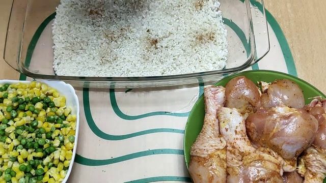 Блюдо для ленивых! Рис с овощами и мясом!