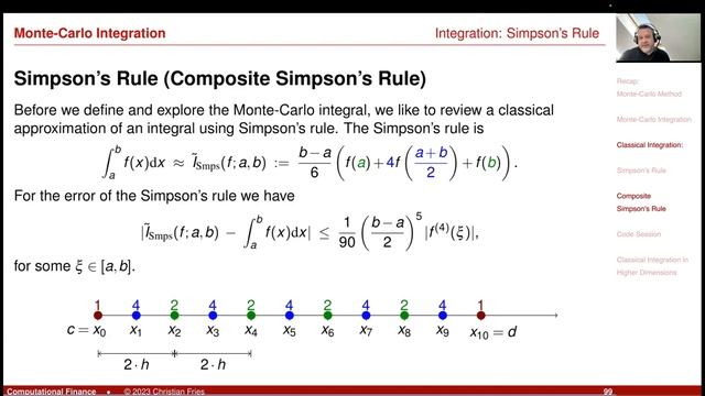 Lecture 2023-1 Session 07: Numerical Methods: Monte-Carlo Method (3/5): Classical Integration смотреть онлайн