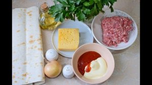 Мясо в лаваше. Блюда с лавашом. Начинка для лаваша