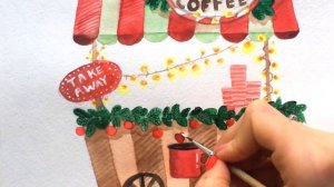 Акварель vs. Маркеры : рисую новогоднюю иллюстрацию и сравниваю материалы