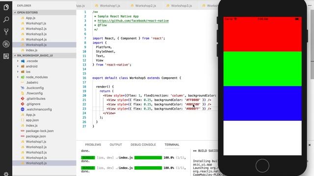 สอน React-Native - Ep 8# กำหนดขนาดด้วย Flex Dimension смотреть онлайн