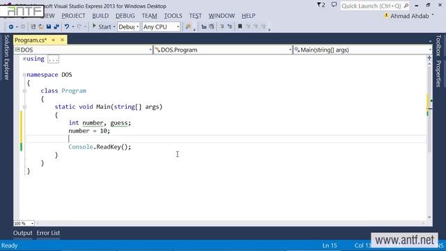 C# 206 - Magic Number بالعربية (Dr. ANTF) смотреть онлайн