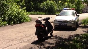 Несовершеннолетний водитель скутера