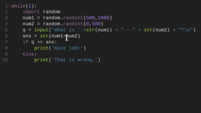 How to make a math game in python смотреть онлайн