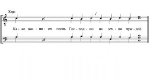 «На реках Вавилонских» Знаменный распев