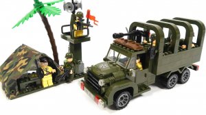 Собираем военный грузовик из LEGO - конструктор enlighten combat zones 811