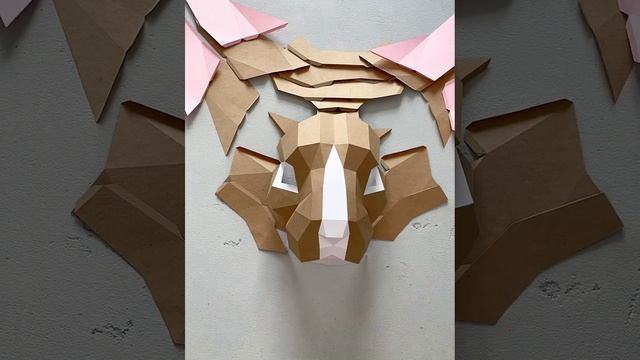 Маска кролика. Papercraft. Подготовка к новому году начата