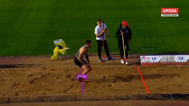Попытка Максима Нестеренко на 15.90 в рамках "Дня прыжков в длину и тройным" смотреть онлайн