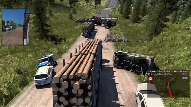 Euro Truck Simulator 2. многопользовательский онлайн режим Беспредел на дорогах. №3.