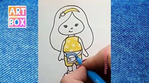 Рисуем куклу персонажа игры ТОКА БОКА ВОРЛД ?Drawing doll girl from game TOKA BOKA WORLD
