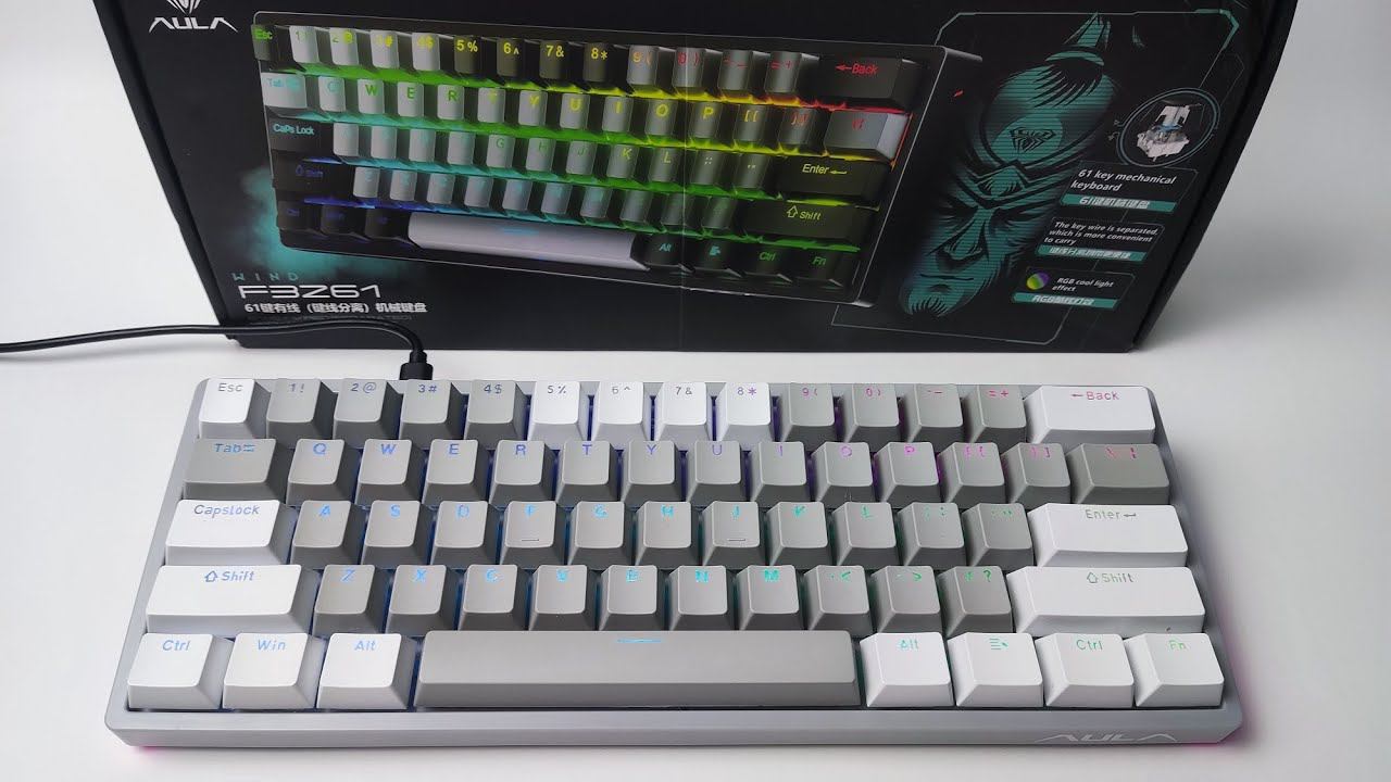 МЕХАНИЧЕСКАЯ ИГРОВАЯ КЛАВИАТУРА AULA F3261 RGB ОБЗОР