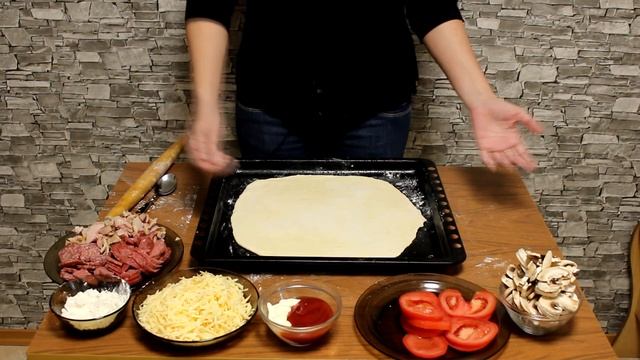 Пицца из слоеного теста в духовке - самая вкусная домашняя пицца!!!