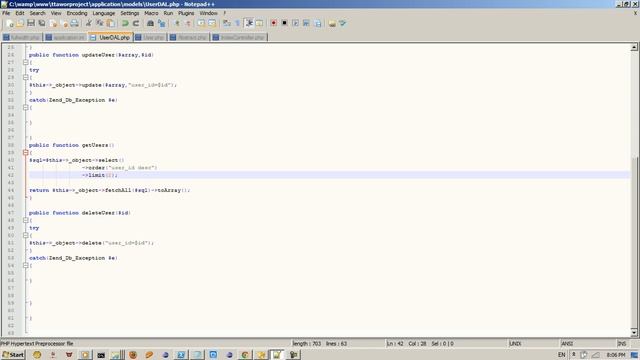 DAL and ZEND PHP Framework part3 смотреть онлайн