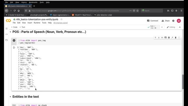 Natural Language Processing NLP - Word & Sentence Tokenize, Stemming, POS, Entities - using NLTK