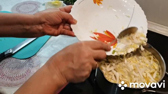 Зелёный суп с ПЕКИНСКОЙ капустой.