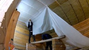 Закрываем Утеплитель Мансарды Пароизоляцией. Jolly Roger's