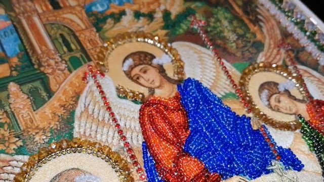 СВЯТАЯ ТРОИЦА. ГОТОВАЯ ИКОНА. смотреть онлайн