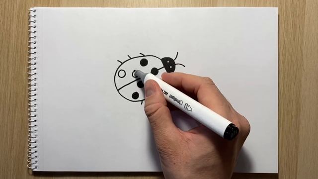 Рисуем божью коровку [Искусство для детей] смотреть онлайн