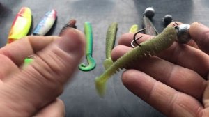 как сделать монтаж на крючок  двойник и офсетный силиконовую приманку