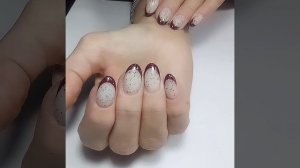 Маникюр гель-лак +френч