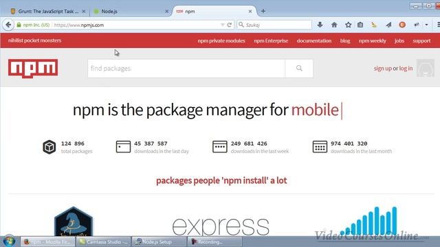 What is Node.js and npm? | Grunt.js tutorial смотреть онлайн