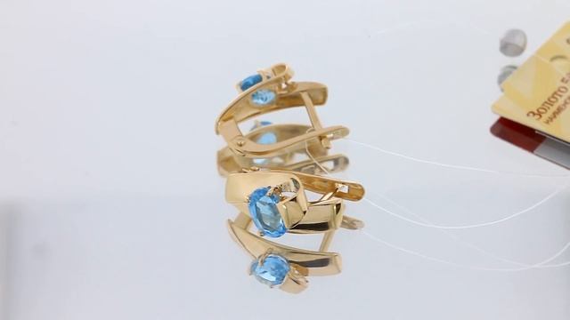 Золотые серьги арт. кл2611а-78ск