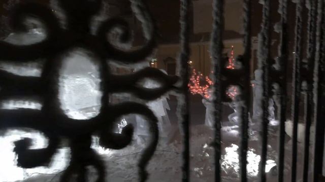 Сочельник в Якутске. Вечер перед Рождеством , мороз , туман -45. Храм. Ясли. Ёлка. смотреть онлайн