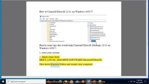 Remove Uninstall DirectX 12 11 on Windows 10 8 7 2020 Tips