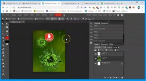 Create a poster using Photopea