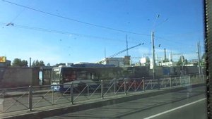 Троллейбус Петербурга 9-411: ВМЗ-5298.01 "Авангард" б.6824 по №50 (04.07.19)