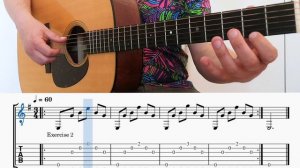 Уроки гитары - Урок 1, упражнение 2 | Strings and Things