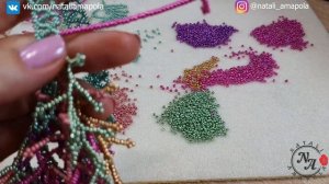 Bead necklace/Diy necklace/Coral stitch//Tutorial/Колье из бисера/Колье своими руками/Натали Амапол