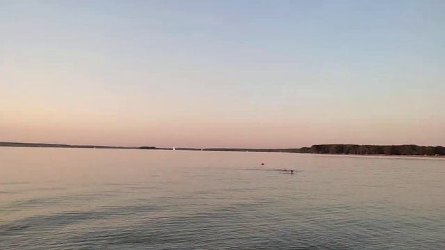 Закат над Минским морем