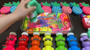 RELAXING WITH CLAY PIPING BAGS VS EYE SHADOW VS GLITTER Mixing Random Things Into Slime 5372.mp4