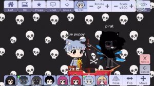 Голубой щенок гача лайф