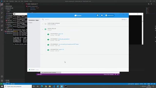 Docker PHP SQL смотреть онлайн