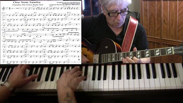 One Note Samba - guitar & piano jazz latin cover - Yvan Jacques смотреть онлайн