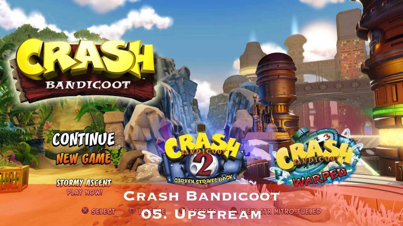 Crash Bandicoot - 05. Upstream - Сбор всех кристаллов