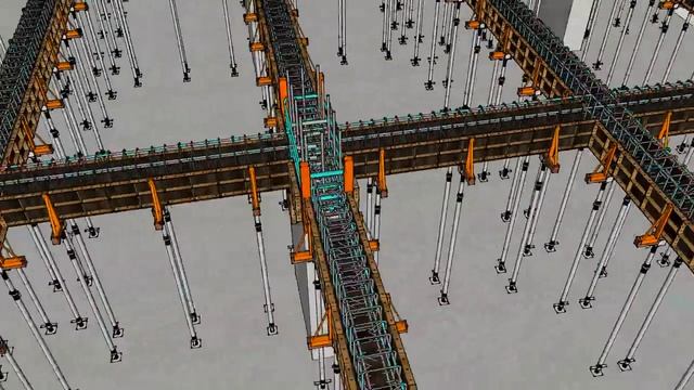 Typical Beam/Slab & Column Formwork Animation смотреть онлайн