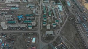 Магистральный. БАМовский посёлок с высоты  птичьего полета.. пролетая над ТОЦем.