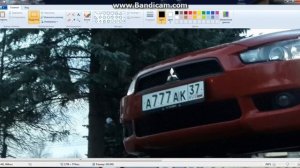 Изменение номера авто в Paint